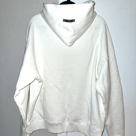 FEAR OF GOD ESSENTIALS 3D Silicon Applique Pullover Hoodie White L - Picture 8 of 11